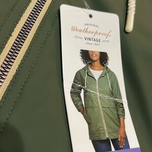 Weatherproof Rain Jacket Green XS NWT